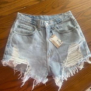 Woman’s upcycled/vintage Levi shorts